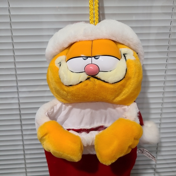 Vintage Garfield Paws Plush Christmas stocking 70s - Picture 3 of 5